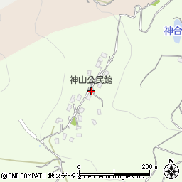 神山公民館周辺の地図