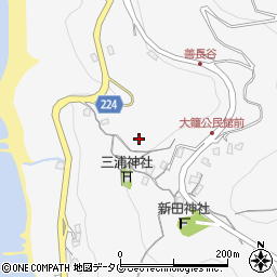 長崎県長崎市大籠町周辺の地図