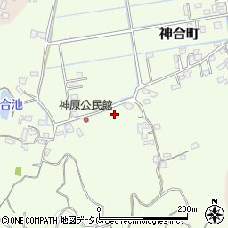 熊本県宇土市神合町616周辺の地図
