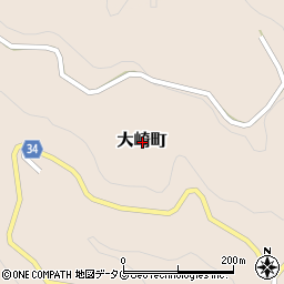長崎県長崎市大崎町周辺の地図