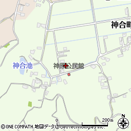 熊本県宇土市神合町322周辺の地図