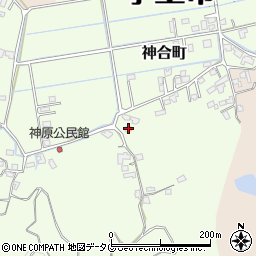 熊本県宇土市神合町305周辺の地図