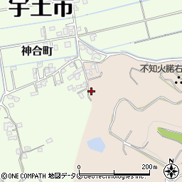 熊本県宇土市栗崎町609周辺の地図