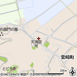 熊本県宇土市栗崎町224周辺の地図