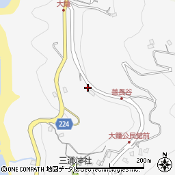 長崎県長崎市大籠町129周辺の地図