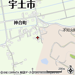 熊本県宇土市神合町702周辺の地図