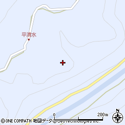 宮崎県日之影町（西臼杵郡）七折周辺の地図