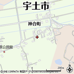 熊本県宇土市神合町288周辺の地図