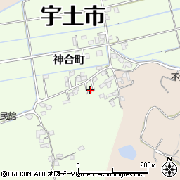 熊本県宇土市神合町692周辺の地図
