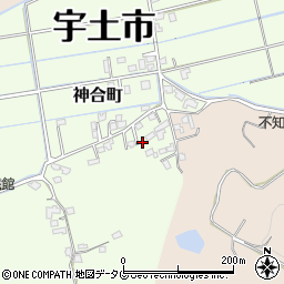 熊本県宇土市神合町701周辺の地図