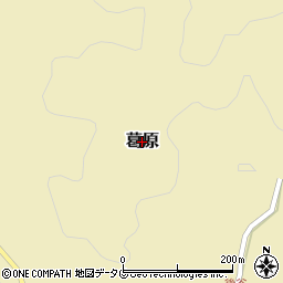 熊本県山都町（上益城郡）葛原周辺の地図