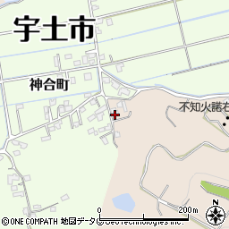 熊本県宇土市栗崎町605周辺の地図