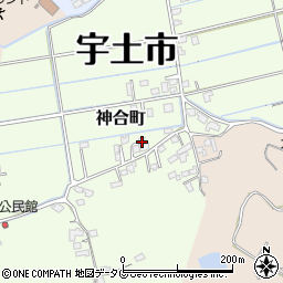 熊本県宇土市神合町284周辺の地図