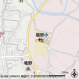 甲佐町立龍野小学校周辺の地図