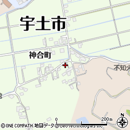 熊本県宇土市神合町694周辺の地図