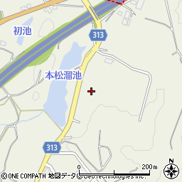 松橋インター線周辺の地図