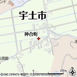 熊本県宇土市神合町285周辺の地図