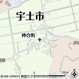熊本県宇土市神合町287周辺の地図
