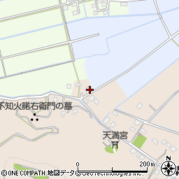 熊本県宇土市栗崎町196周辺の地図