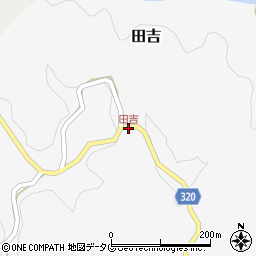 田吉周辺の地図