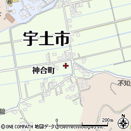熊本県宇土市神合町262周辺の地図