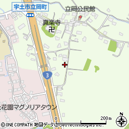 熊本県宇土市立岡町581周辺の地図