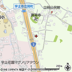 熊本県宇土市立岡町572周辺の地図