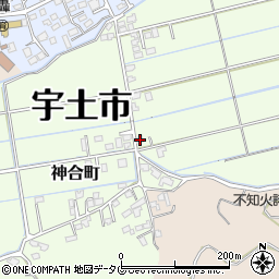 熊本県宇土市神合町105周辺の地図