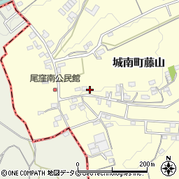 熊本県熊本市南区城南町藤山334周辺の地図