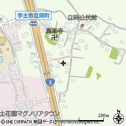 熊本県宇土市立岡町576周辺の地図