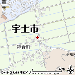 熊本県宇土市神合町258周辺の地図