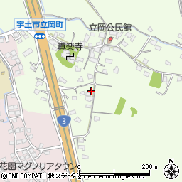 熊本県宇土市立岡町585周辺の地図