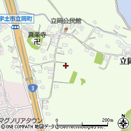熊本県宇土市立岡町593周辺の地図