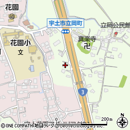 熊本県宇土市立岡町550周辺の地図