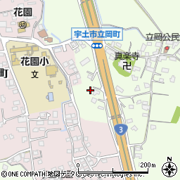 熊本県宇土市立岡町549周辺の地図