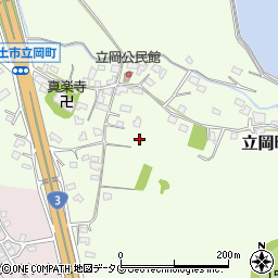 熊本県宇土市立岡町594周辺の地図