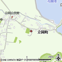 熊本県宇土市立岡町258周辺の地図