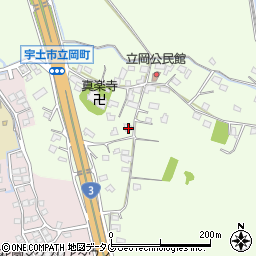 熊本県宇土市立岡町420周辺の地図