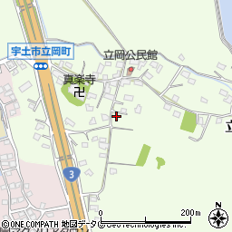 熊本県宇土市立岡町417周辺の地図