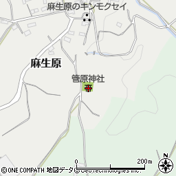 熊本県上益城郡甲佐町麻生原449周辺の地図