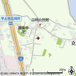 熊本県宇土市立岡町415周辺の地図