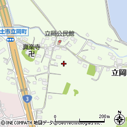 熊本県宇土市立岡町406周辺の地図