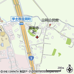 熊本県宇土市立岡町425周辺の地図