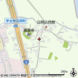 熊本県宇土市立岡町444周辺の地図