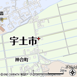 熊本県宇土市神合町107周辺の地図