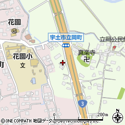 熊本県宇土市立岡町542-3周辺の地図