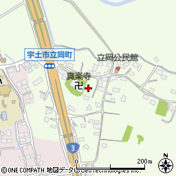 熊本県宇土市立岡町436周辺の地図