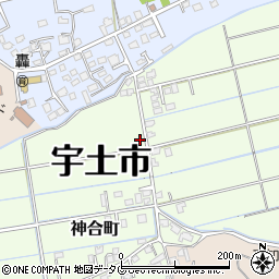 熊本県宇土市神合町232周辺の地図