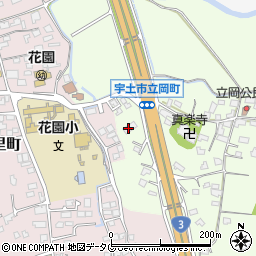 熊本県宇土市立岡町537周辺の地図