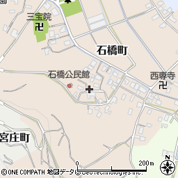 熊本県宇土市石橋町周辺の地図